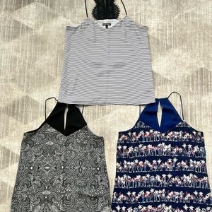 Lot of 3 Express Strappy Camis Tank Tops